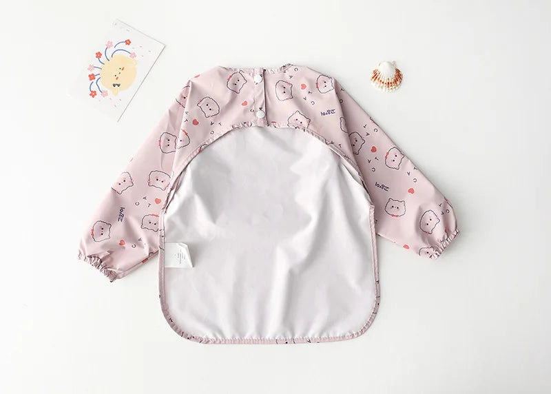 Baby Mess Proof Smock Baby Bib