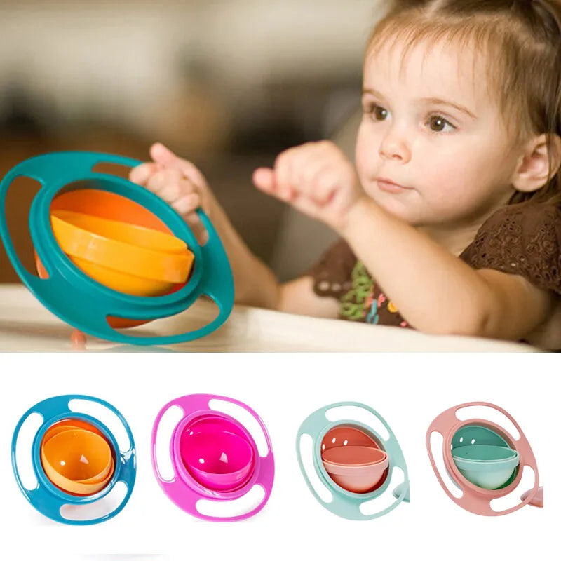 Spill Proof Feeding Bow for Baby and Toddler