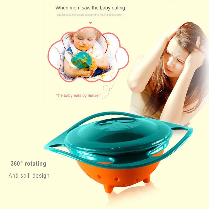 Spill Proof Feeding Bow for Baby and Toddler