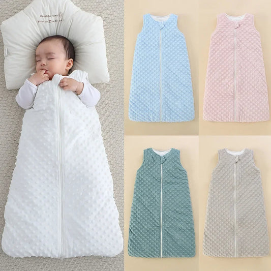 Newborn Baby Sleeping Bags Autumn Winter Warm Quilt Bedding for New Born Soft Fleece Babies Swaddle Wrap Sleepsack 0-12 Months